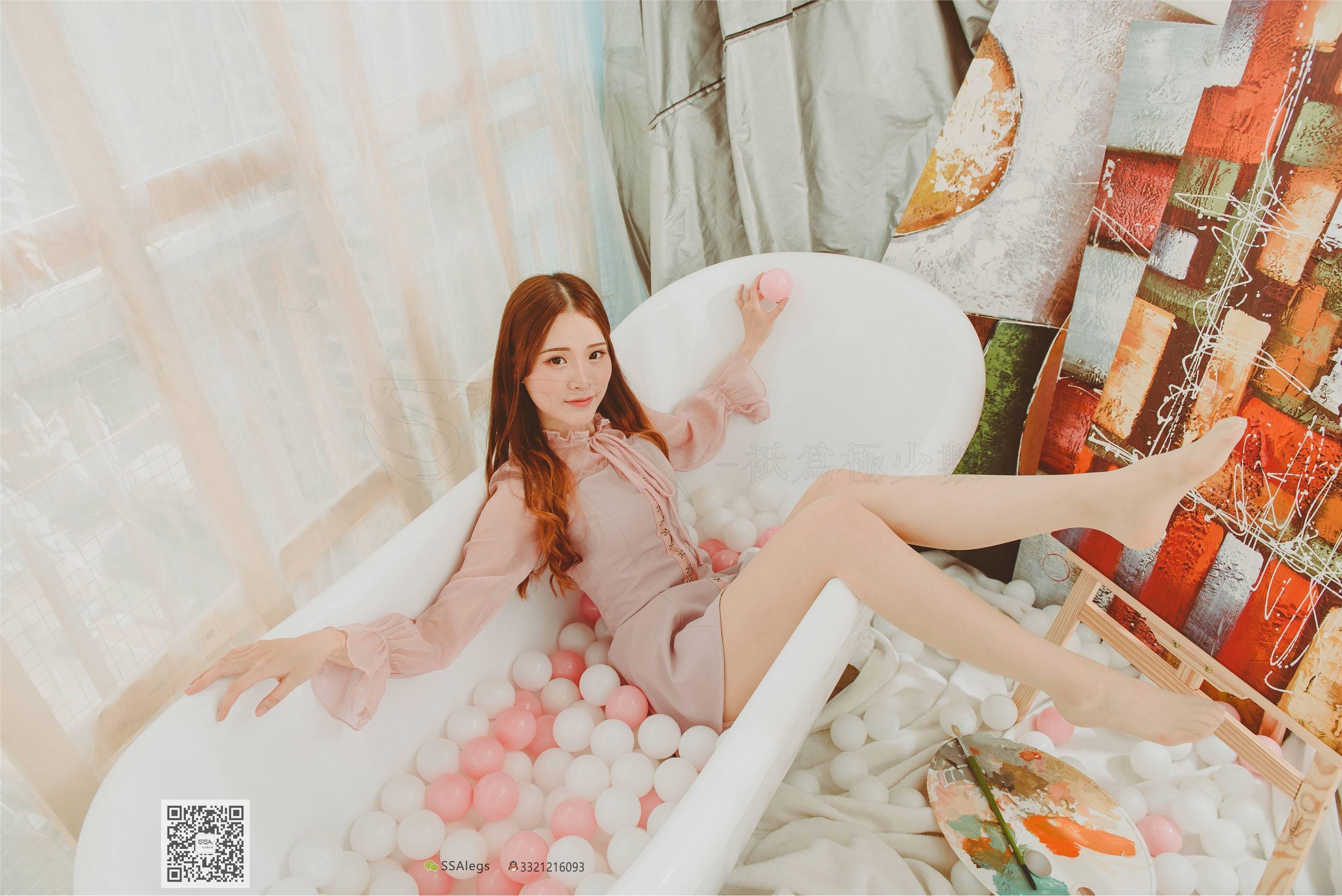 SSA丝社 NO.002 纯-琪琪丝足浴缸小清新